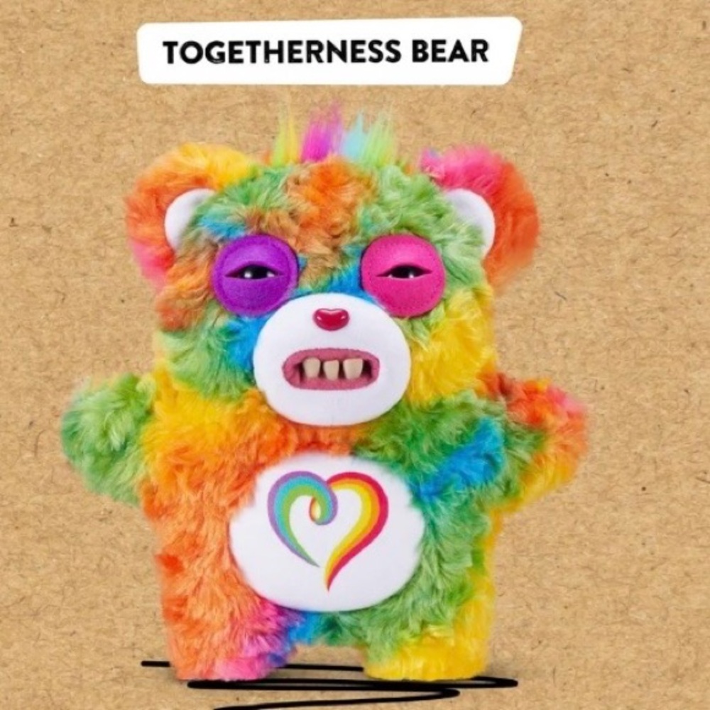 Fuggler/Care Bears/9 inch/Togetherness Bear/Ugly Monster Stuffed Animal/ZURU - Picture 2 of 7